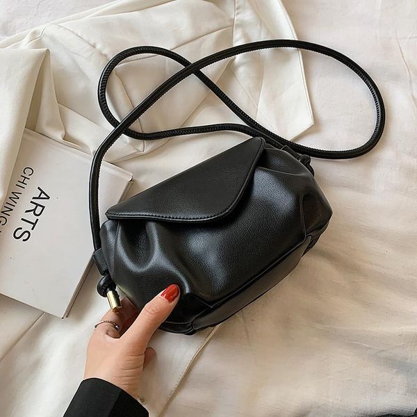 

evening bags folds designer small soft pu leather flap crossbody bag for women 2021 summer travel trends shopper shoulder purses and handbag