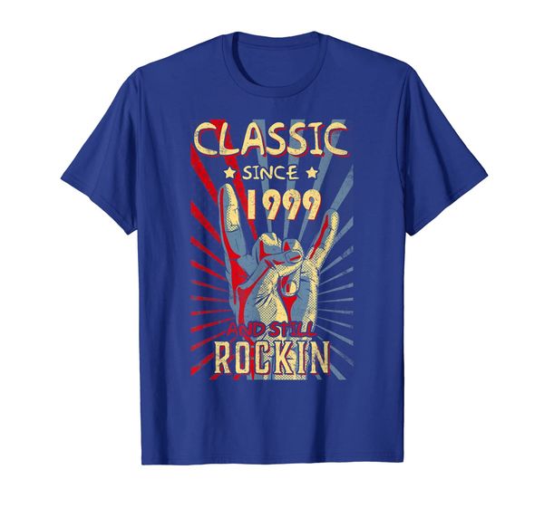 

classic since 1999 20th still rockin birthday t-shirt rock, White;black
