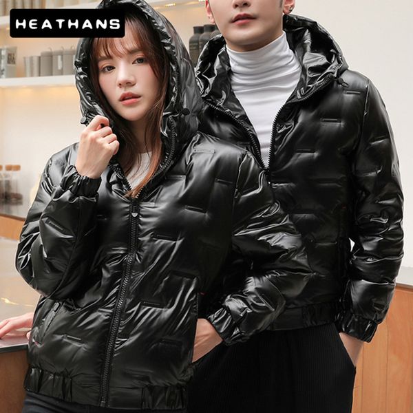 

white duck feather men's washls shiny windproof winter et, 2021, Black