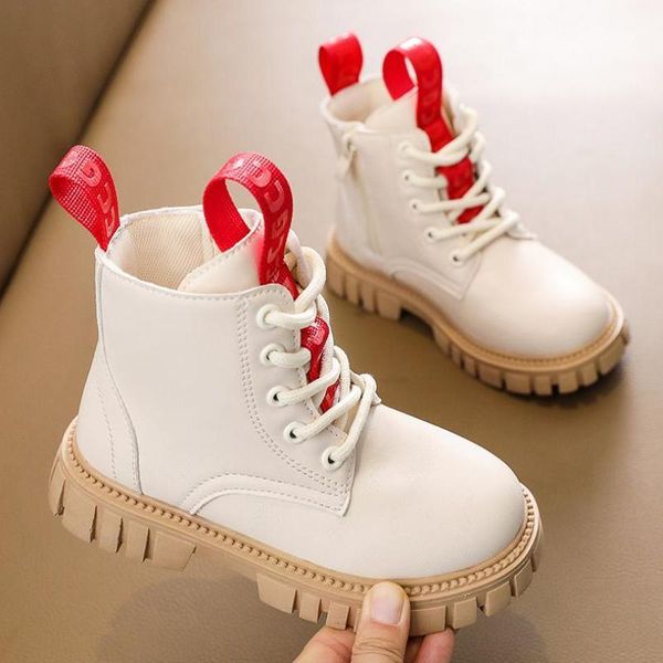 Boots Girls 2021 Winter Autumn Princess Single British Style Fashion Bambini Teens Sneakers corte 26-36