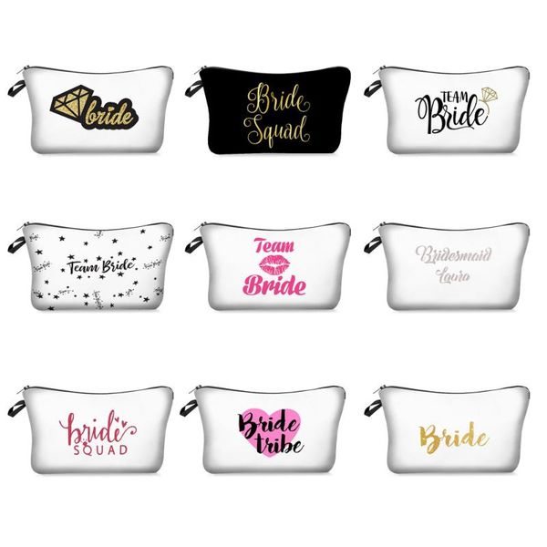 

storage bags 22*13.5cm bridal cosmetic bag wedding decoration team hen party shower