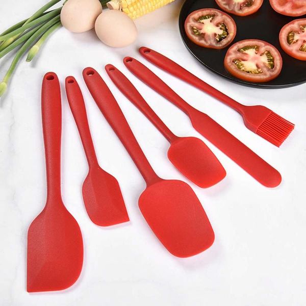 

silicone cream butter cake spatula mixing batter scraper brush kitchen baking tool