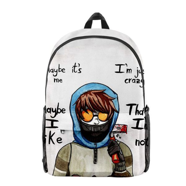 

backpack horror creepypasta men women oxford school bag high capacity teenager girl child travel
