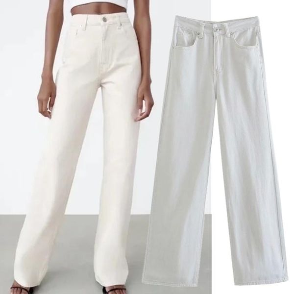 

women's jeans maxdutti high waist wide leg woman ripped for women boyfriend, Blue