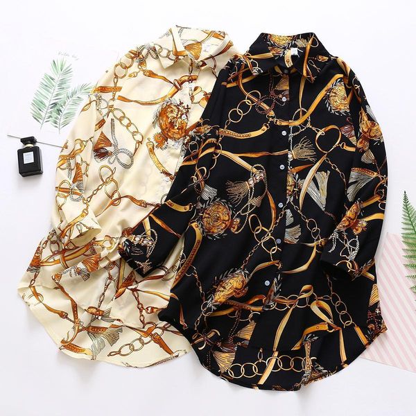 

plus size fashion oversized women blouses 2020 spring chiffon blouse half sleeve loose casual shirts blusas mujer, White