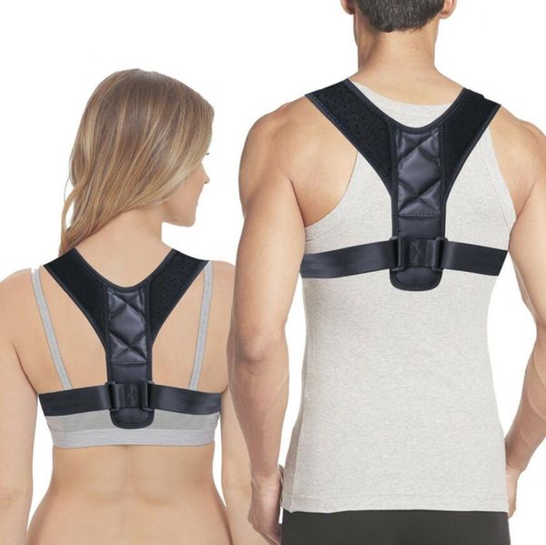

fashion back shoulder posture corrector brace adjustable sports safety back support corset spine support belt posture correction