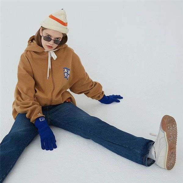 

2021 new zipper cardigan adererror hoodie men women hooded embroidery ader error pullover mens clothing v9kw, Black