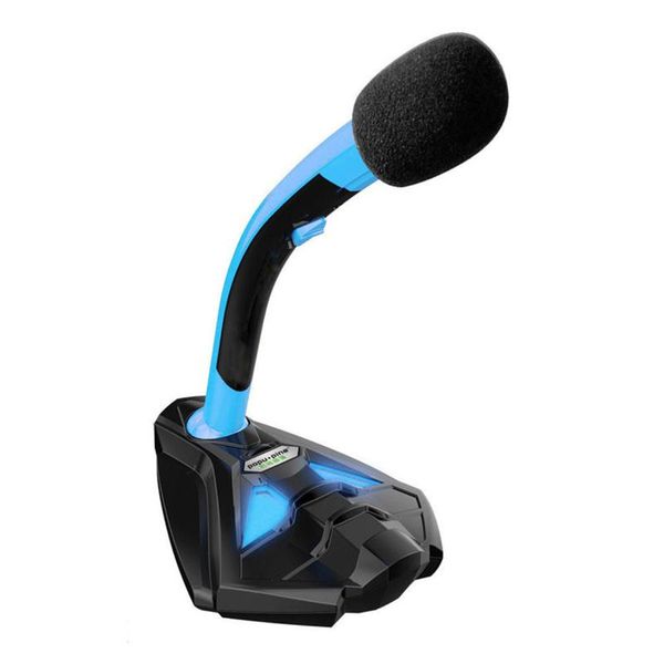 

microphone pc 360Â° usb wired microphone tablestereo for computer vol adjust switch rotatable flexible professional mic