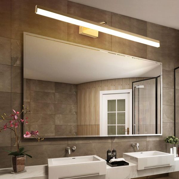 

modern led mirror light 18w wall lights copper industrial gold makeup mirror lamps vanity light fixtures for bathroom bedroom
