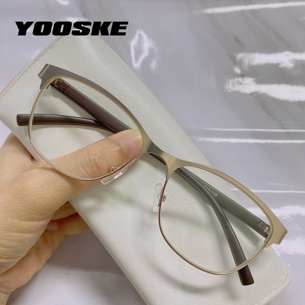 

sunglasses yooske anti blue light glasses frames women alloy cat eye eyeglasses female computer eyewear optical frame for ladies, White;black