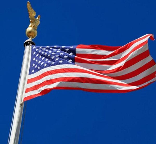 

party decoration 90*150cm ft american flag usa us u.s. sewn stripes embroidered stars brass grommets