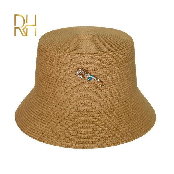 

wide brim hats macaron color women's fisherman straw sun for lady colorful foldable sunscreen bucket hat, Blue;gray
