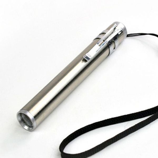 

100pcs/lot portable mini led torch light rechargeable round moon shape pen light night outdoor camping