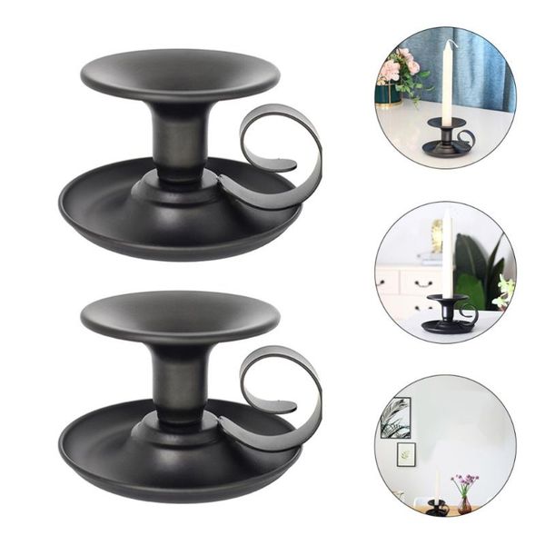 

candle holders 2pcs metal candlestick household vintage holder pography candlestands