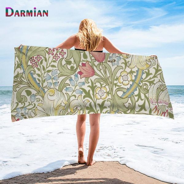 

towel darmian creative vintage flowers printed bathroom towels quick dry soft travel face for kids fade resistant blankets