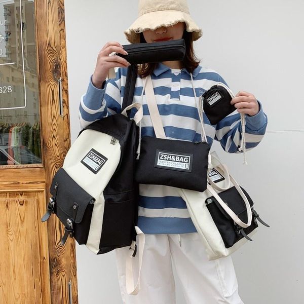 

school bags casual backpacks kawaii student for teenage girls women backpack cute ladies book bag fashion nylon