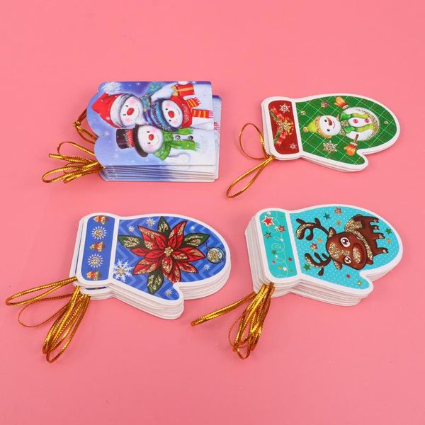 

greeting cards 20pcs christmas hanging wish creative message tree (style random)