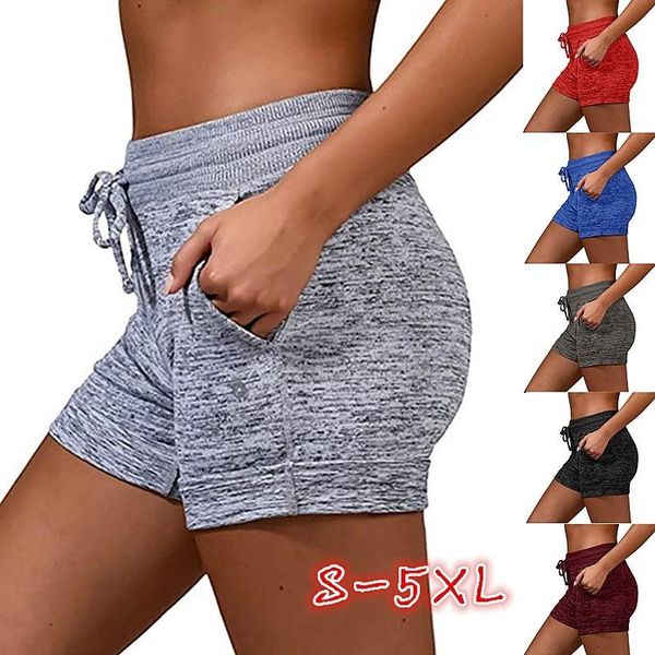

women's shorts women biker clothes summer high waist drawstring pocket solid stretch plus size s-5xl wdc5105, White;black