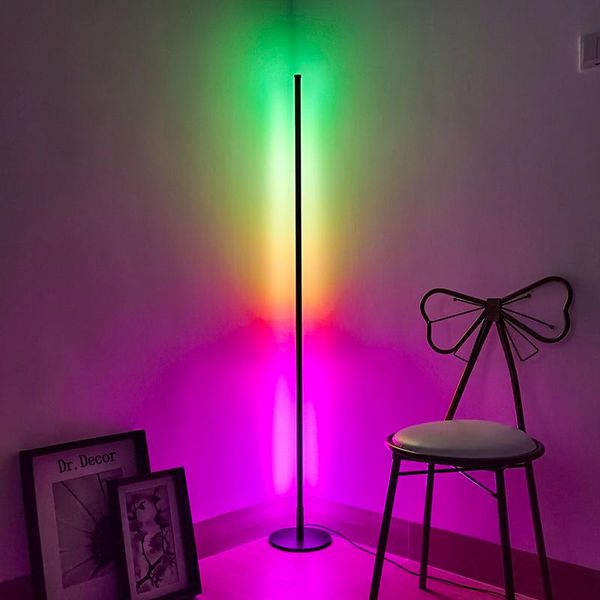 

floor lamps modern rgb lamp decoration colorful corner lights light indoor lighting home living room decor standing