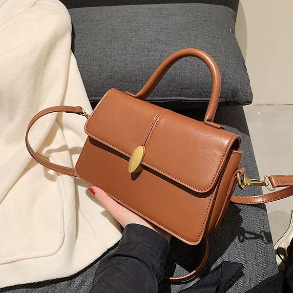 

evening bags leftside vintage simple leather flap crossbody for women 2021 winter designer travel handbags and purses with handle