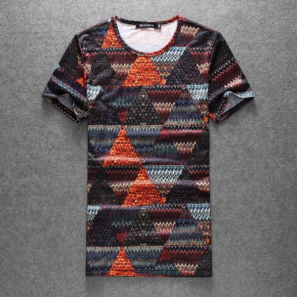 

quality great men t shirt 2021 summer new egyptian pyramids 3d short sleeve triangle design t-shirts #81877 bqis, White;black