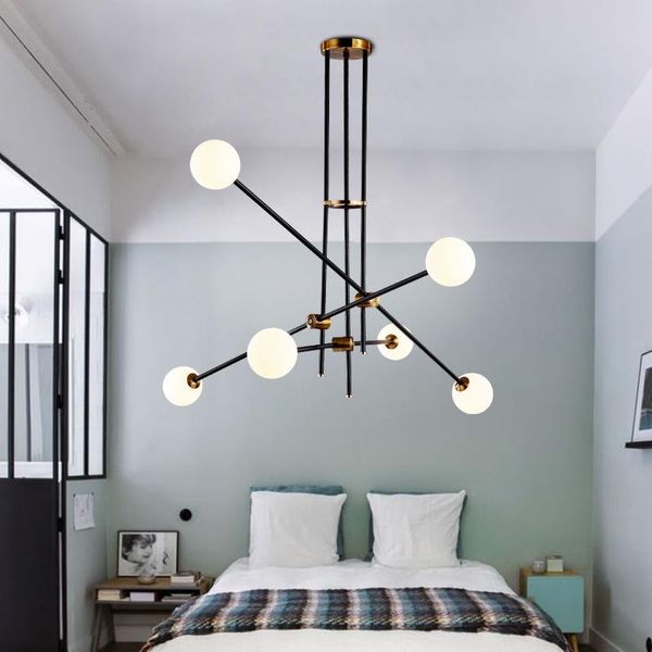 

pendant lamps modern crystal lighting for boys room led chandelier living decoration lamparas de techo nordic home
