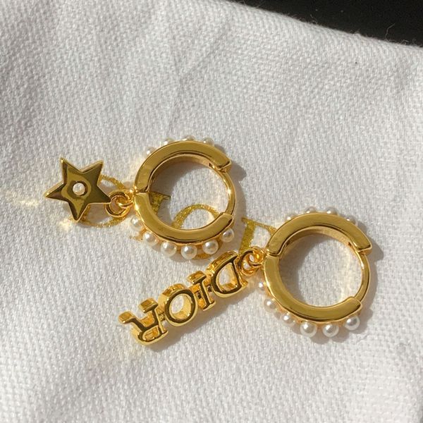 

special offer 2021 luxury designer jewelry d's earrings, 2021 new brass long fashionable temperament, women's ear accessories, Golden;silver