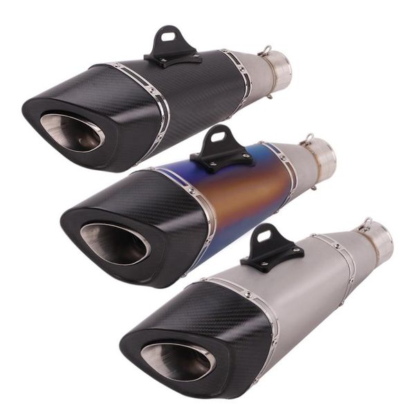 

motorcycle exhaust system 60mm universal pipe muffler tips escape vent with removable db killer slip on dirt bike atv