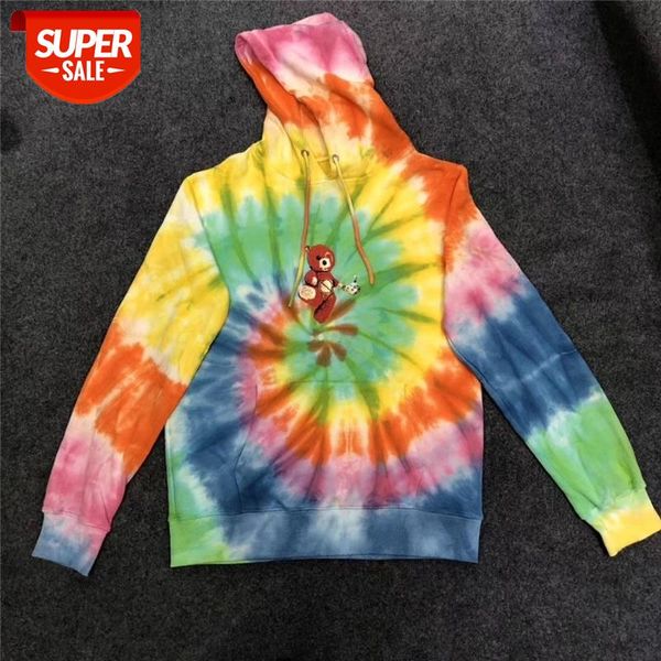 

travis scott world women men astroworld hoodies 1:1 tie dyeing sweatshirts mens travis scott hoodie pullover #8l9z, Black