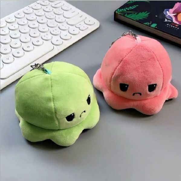 

creative flip face changing ocs pendant doll plush toy schoolbag buckle cute couple