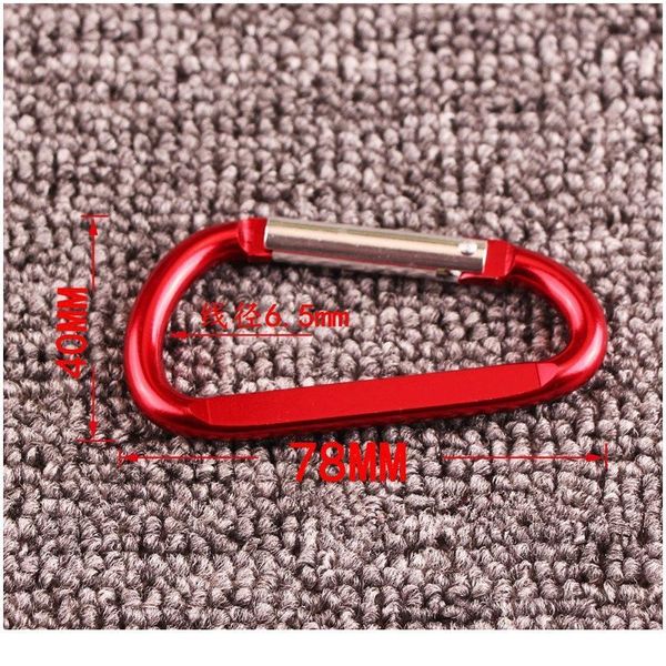 

1 pcs booms fishing aluminum alloy carabiner keychain outdoor camping climbing snap clip lock buckle hook fishing too jllddd