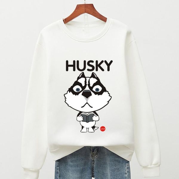 

women's hoodies & sweatshirts husky cute sweatshirt women aesthetic hoodie long sleeve s-3xl oversized autumn ladies, Black