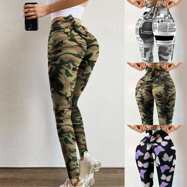 

yoga outfit leggings for women fitness workout pants scrunch buhigh waist stretchy zebra pattern gym running tights