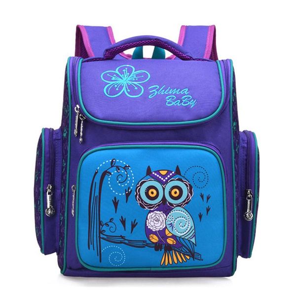 

backpack student children school bags for boys and girls flower print waterproof nylon primary big capacity kids book bag