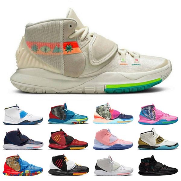 

2021 n7 kyrie 6 men basketball shoes pool vast grey tokyo sclock bred eleven heal the world mens trainer sport sneakers