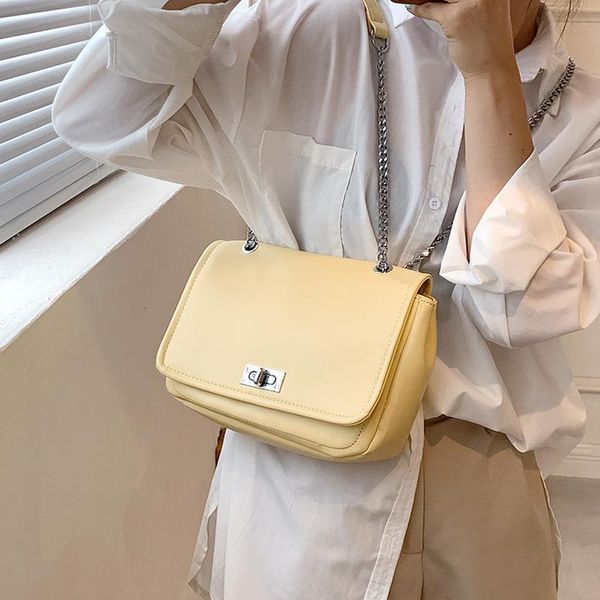 

shoulder bags 2021 large small square pu leather underarm bag chain handle women fashion handbag luxury designer