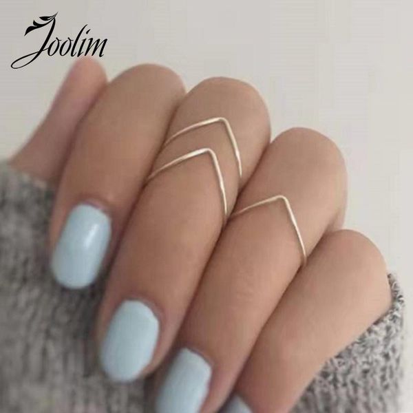 

cluster rings joolim high end pvd fashionble french fine tail for women stainless steel jewelry wholesale, Golden;silver