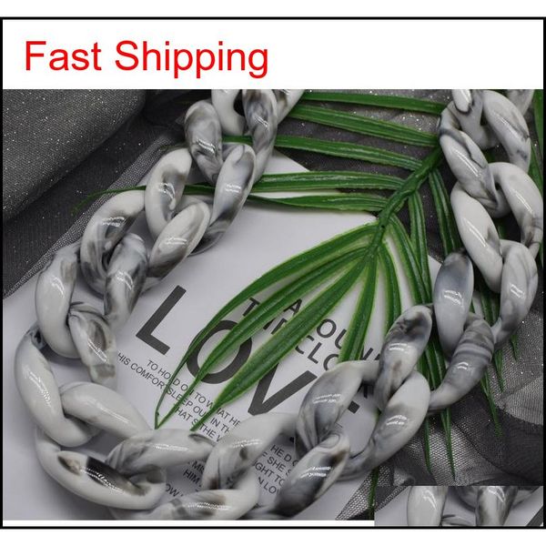 

60cm big size diy acrylic resin chain bag strap handbag plastic strap fashion colorful women bag ac qylvwh homes2007, Silver