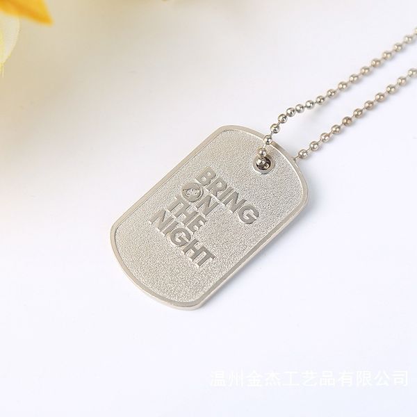 

pet zinc alloy dog tag pendant metal tag handicraft