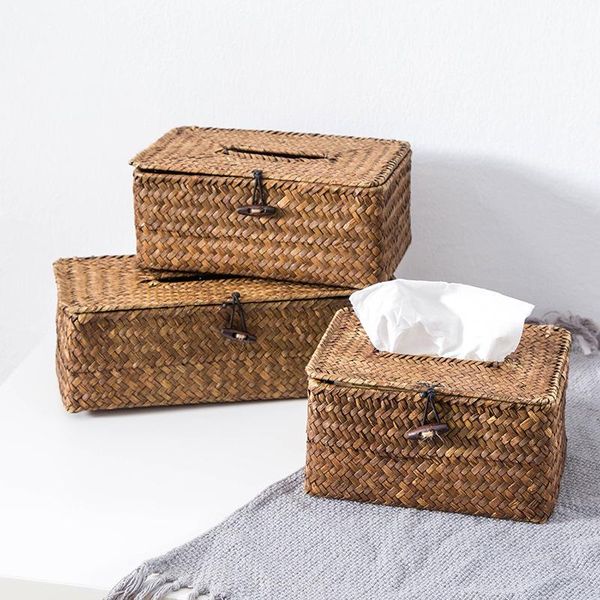 

tissue boxes & napkins zakka simple household straw storage box