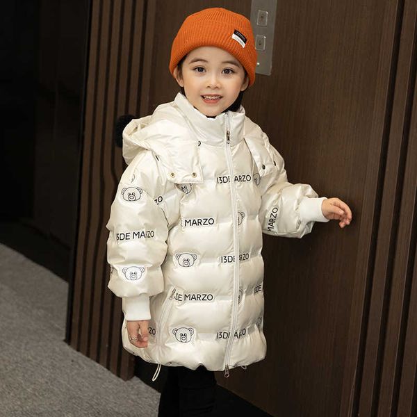 2021 nuove ragazze cappotto invernale -30 gradi tute da neve bambini piumino collo di pelliccia reale parka abbigliamento per bambini abbigliamento per bambini H0909