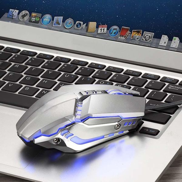 

usb wired gaming mouse 7-button 4800dpi adjustable mute led computer gaming mouse for pc lapnotebook gamers