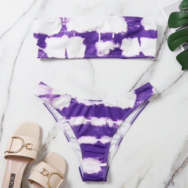 

one-piece suits patchwork two piece bikini 2021 arrival women swimwear vintage biquini push up female swimsuit summer beach wear