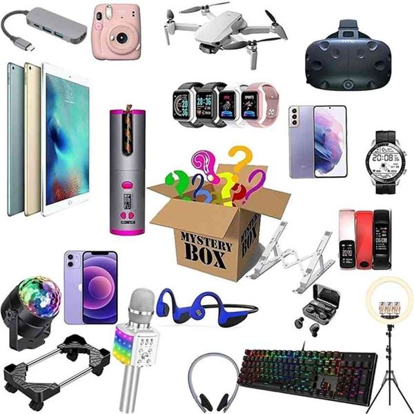 

kmx6 lucky boxes mysteryblind box, blind box equipped with various electronic products, you will likely get: phone drone smart watch4326