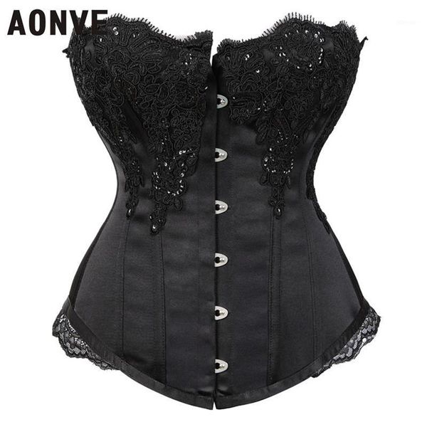 

bustiers & corsets corset victoriano lace women's vintage bustier woman black steampunk overbust gothic clothing slimming lingerie, Black;white