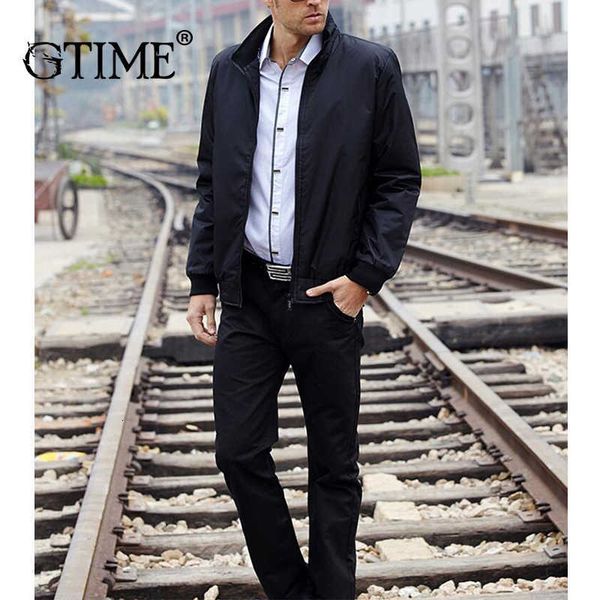 

gtime big size mens spring summer jackets casual thin male windbreakers college bomber black windcheater hommes varsity yjh226, Black;brown
