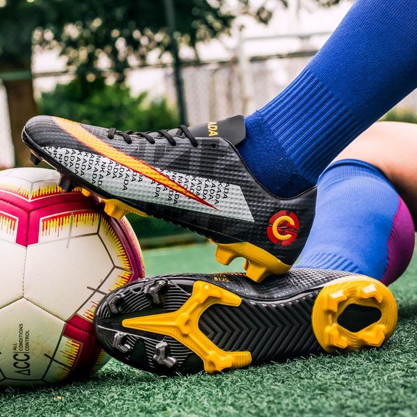 

soccer shoes men outdoor professional sport football sneakers kids adults turf training cleats ag/fg fustal chaussures hombre