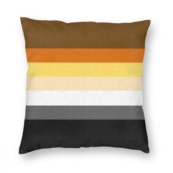

gay bear pride flag throw pillow cover decorative pillow casual cushion covers