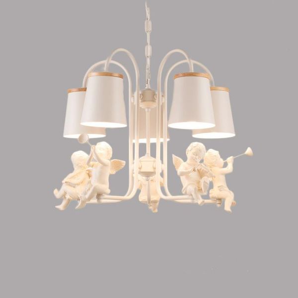 

chandeliers nordic angel iron led living room chandelier simple style lamp modern household bedroom dining lighting decor kitchen