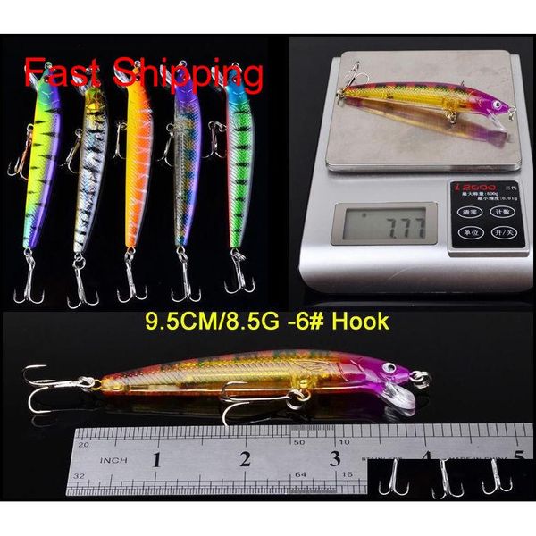 

43pcs/lot fishing lures set mixed 6 models 43 clolor minnow lure crank bait fishing bai glw home2006